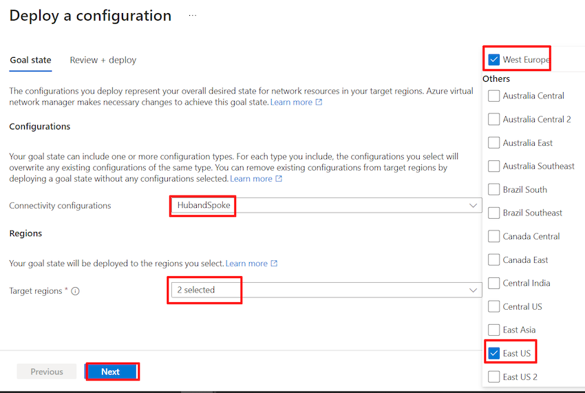 Deploy a configuration